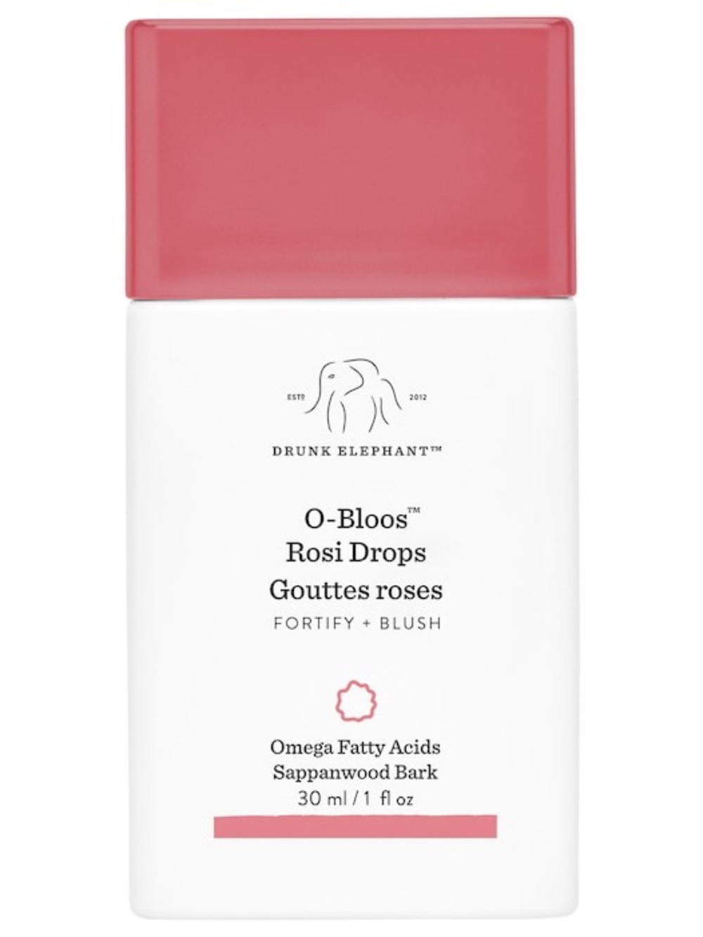 Drunk Elephant O-Bloos Rosi Drops Liquid Blush - Rose Pink